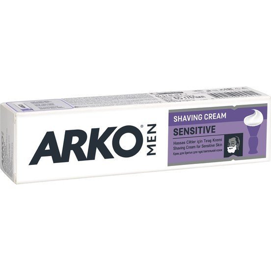 ARKO Men's Shaving Cream - Sensitive X 6- 3.4 Oz X 6 Pcs