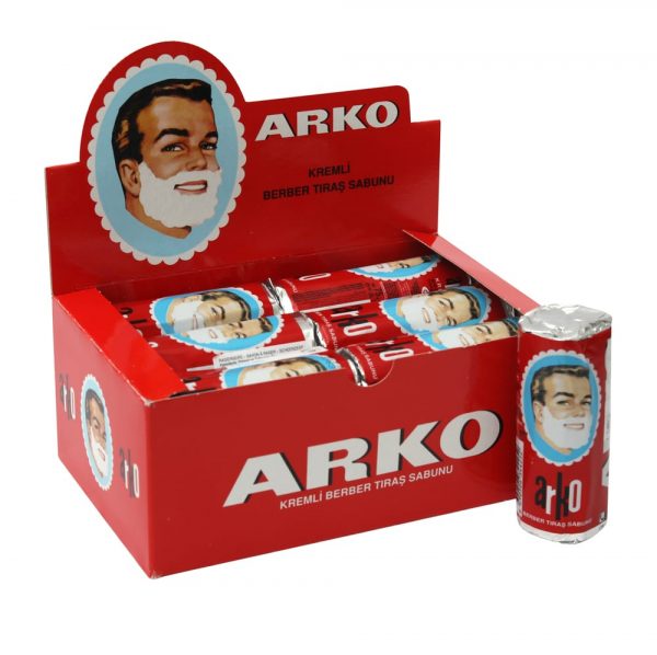 Box of Arko Shaving Cream Soap Stick, 12pcs