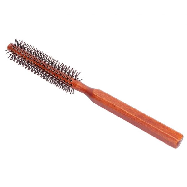 Styling Hair Brush Curling Roller Hairbrush Small Wood Brush