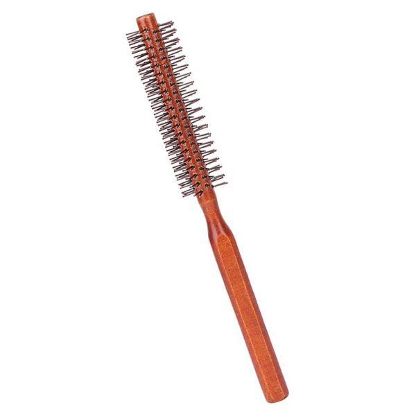 Styling Hair Brush Curling Roller Hairbrush Small Wood Brush